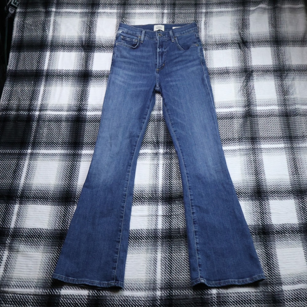 Citizens of Humanity Lilah High Rise Flare Jeans 24 Medium Wash 1902-1436